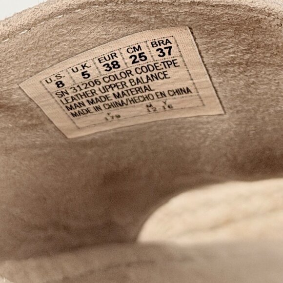 Skechers Suede Taupe Espadrilles Open Back Slip On Slide Sandal NWOT (8) - Picture 14 of 15